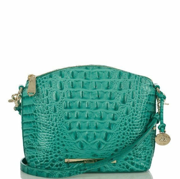 Brahmin Mini Duxbury Turquoise Melbourne Crossbody - Picture 13 of 14